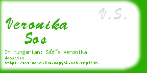 veronika sos business card